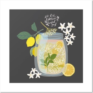 Elderflower cordial - transparent bg Posters and Art